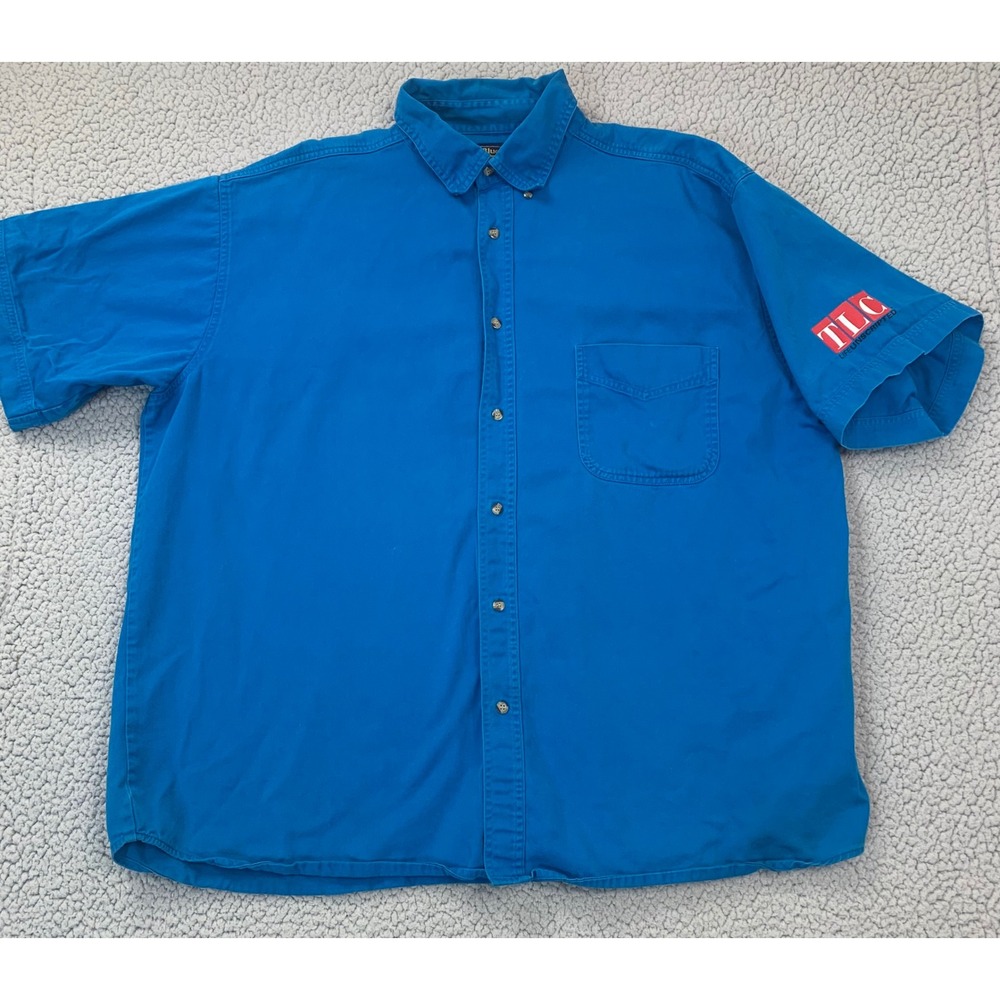 Blue Generation Men's 2XL Blue Button-Down Shirt — Trading Spaces TLC TV Show‎